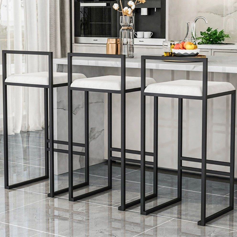 AUREVYN Modern Velvet Bar Stool - Cassa Haus Singapore