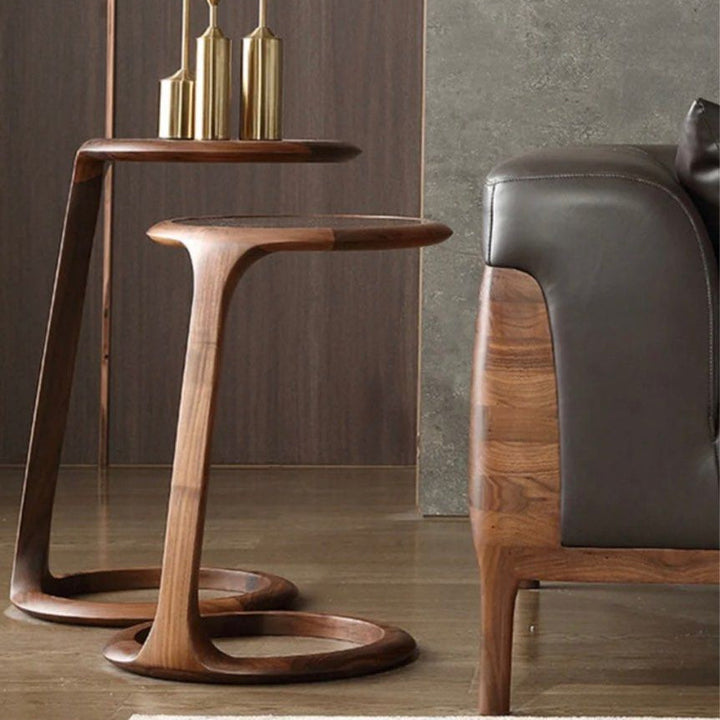 BARNES Solid Wood Side Table - Radical Homes Singapore