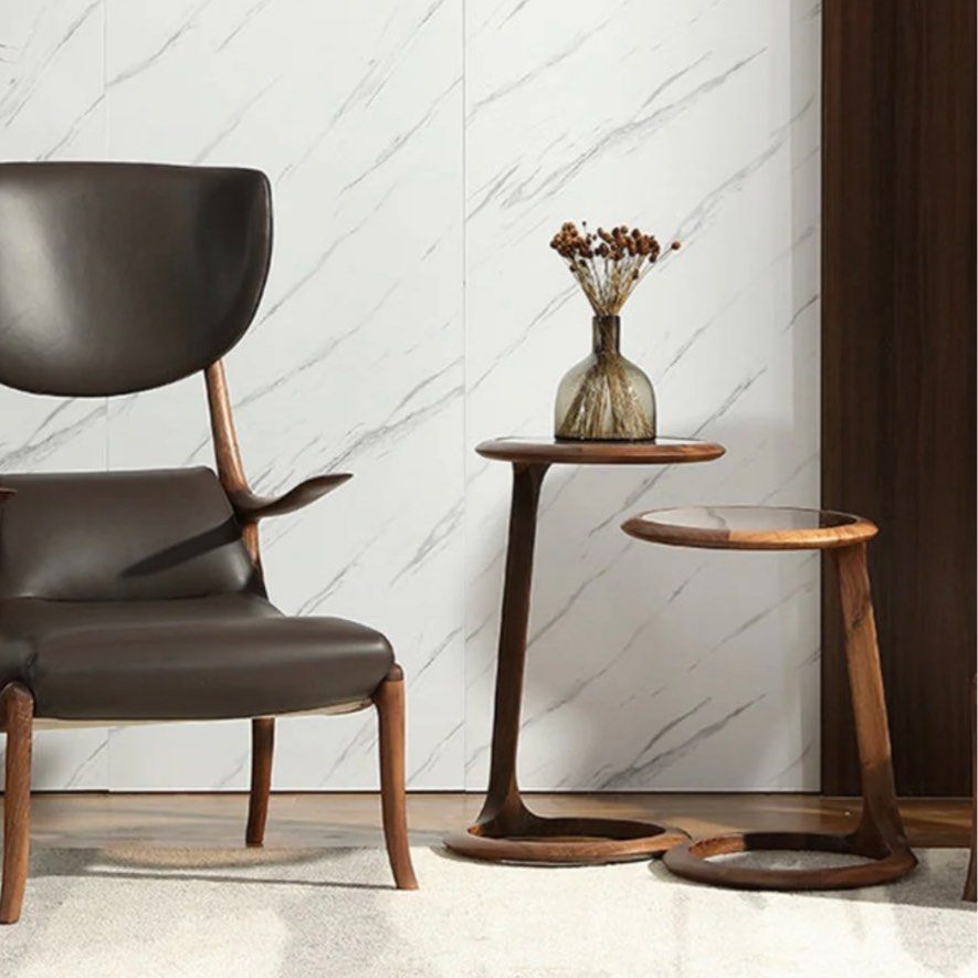 BARNES Solid Wood Side Table - Radical Homes Singapore