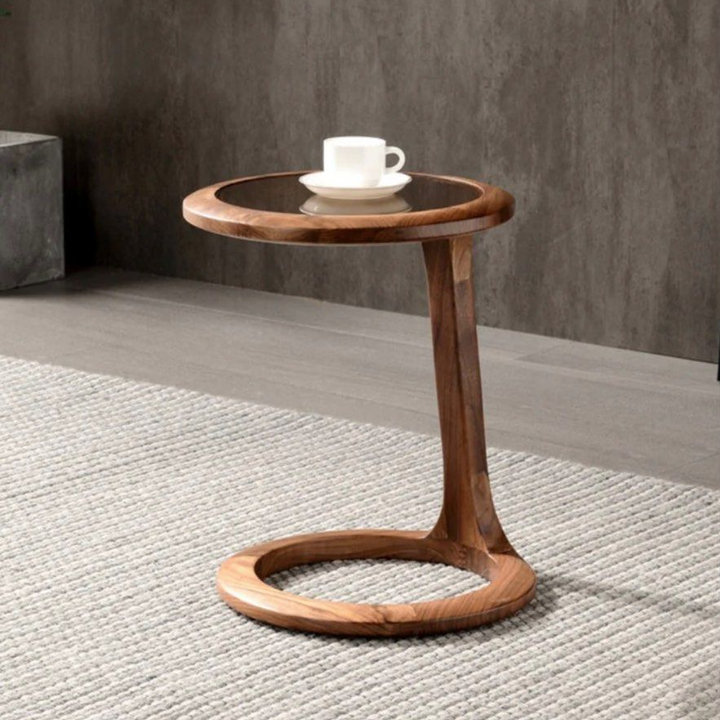 BARNES Solid Wood Side Table - Radical Homes Singapore
