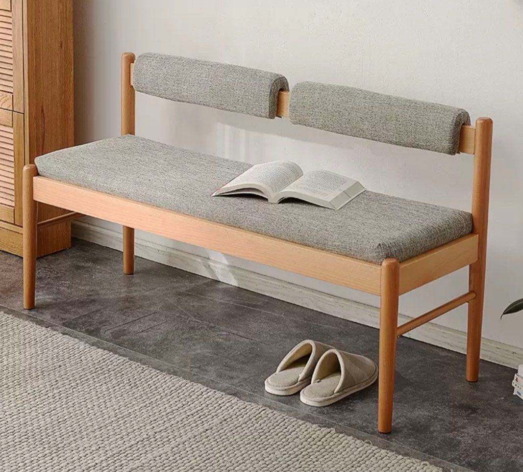MILENA Scandinavian Solid Wood Bench - Radical Homes Singapore