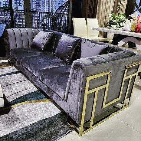 VALENTO Modern Velvet Sofa - Radical Homes Singapore