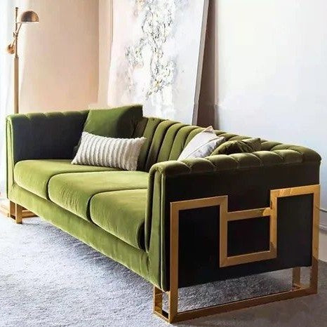VALENTO Modern Velvet Sofa - Radical Homes Singapore