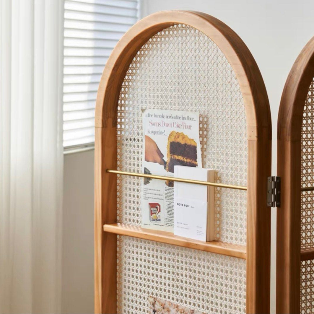 SONA Rattan Bookshelf Partition - Radical Homes Singapore