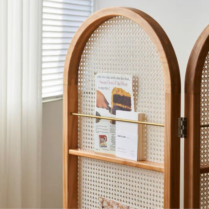 SONA Rattan Bookshelf Partition - Radical Homes Singapore