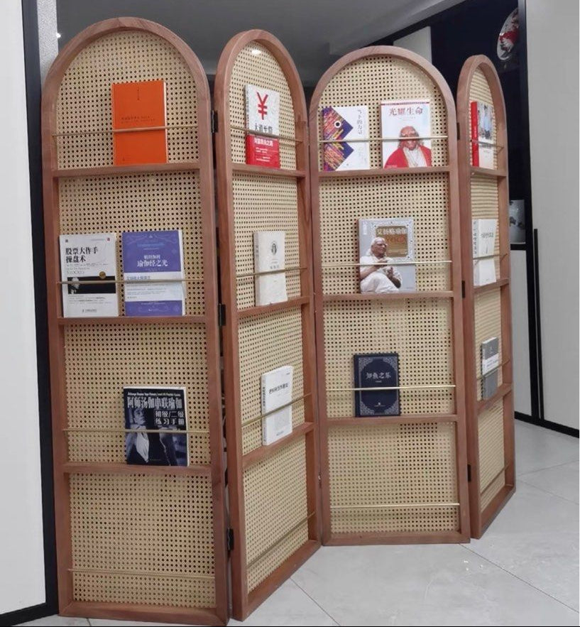 SONA Rattan Bookshelf Partition - Radical Homes Singapore