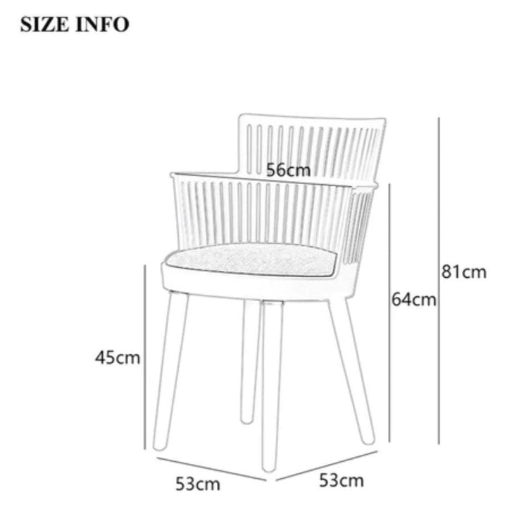 JARO Wood Dining Chair (Set of 2) - Radical Homes Singapore