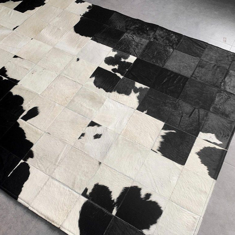 FIORALITH Modern Cowhide Leather Rug - Cassa Haus Singapore
