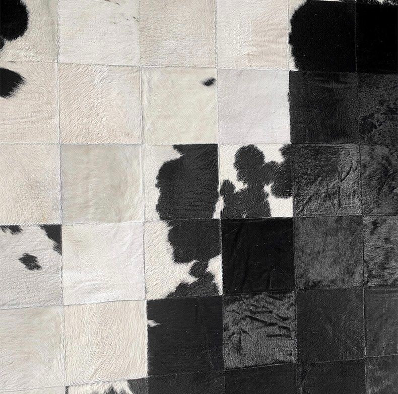 FIORALITH Modern Cowhide Leather Rug - Cassa Haus Singapore