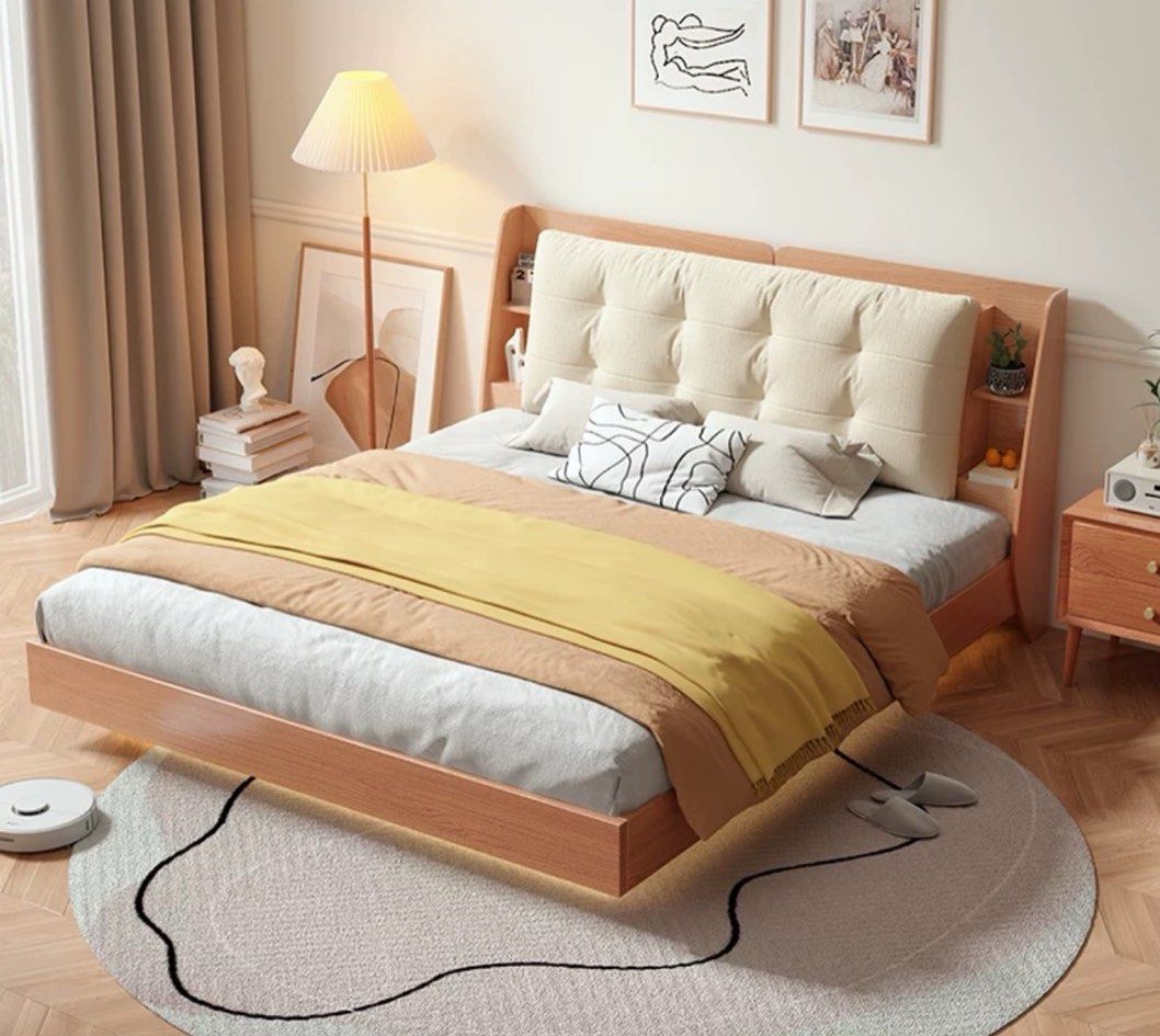 SOVARA Modern Solid Wood Bedframe - Radical Homes Singapore