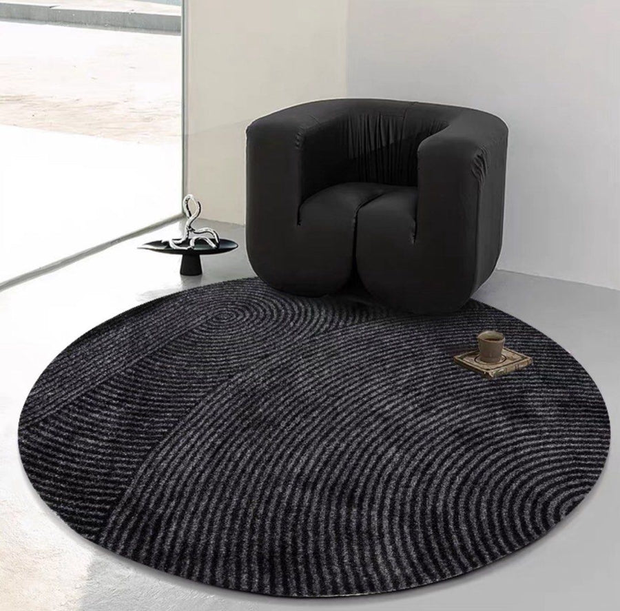 SEAMUS Modern Round Rug - Radical Homes Singapore