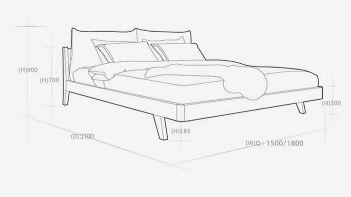 SOVOM Scandinavian Bedframe - Radical Homes Singapore