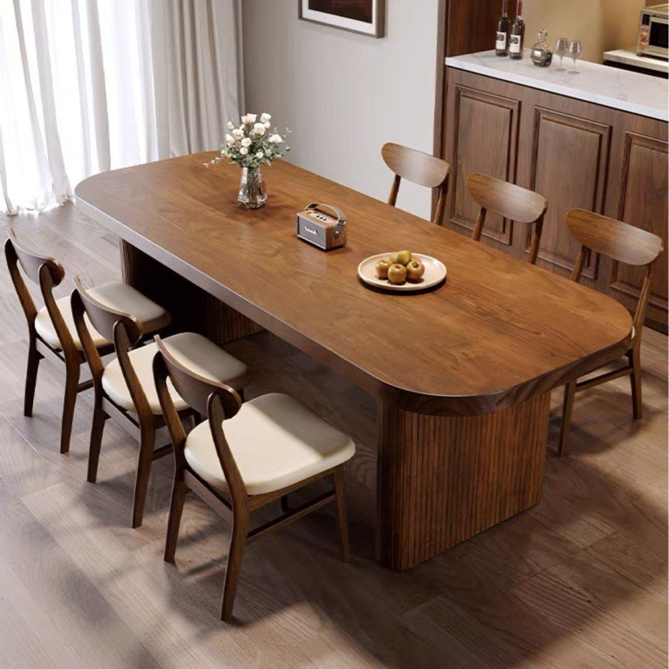 LOVON Rustic Solid Wood Dining Table - Radical Homes Singapore