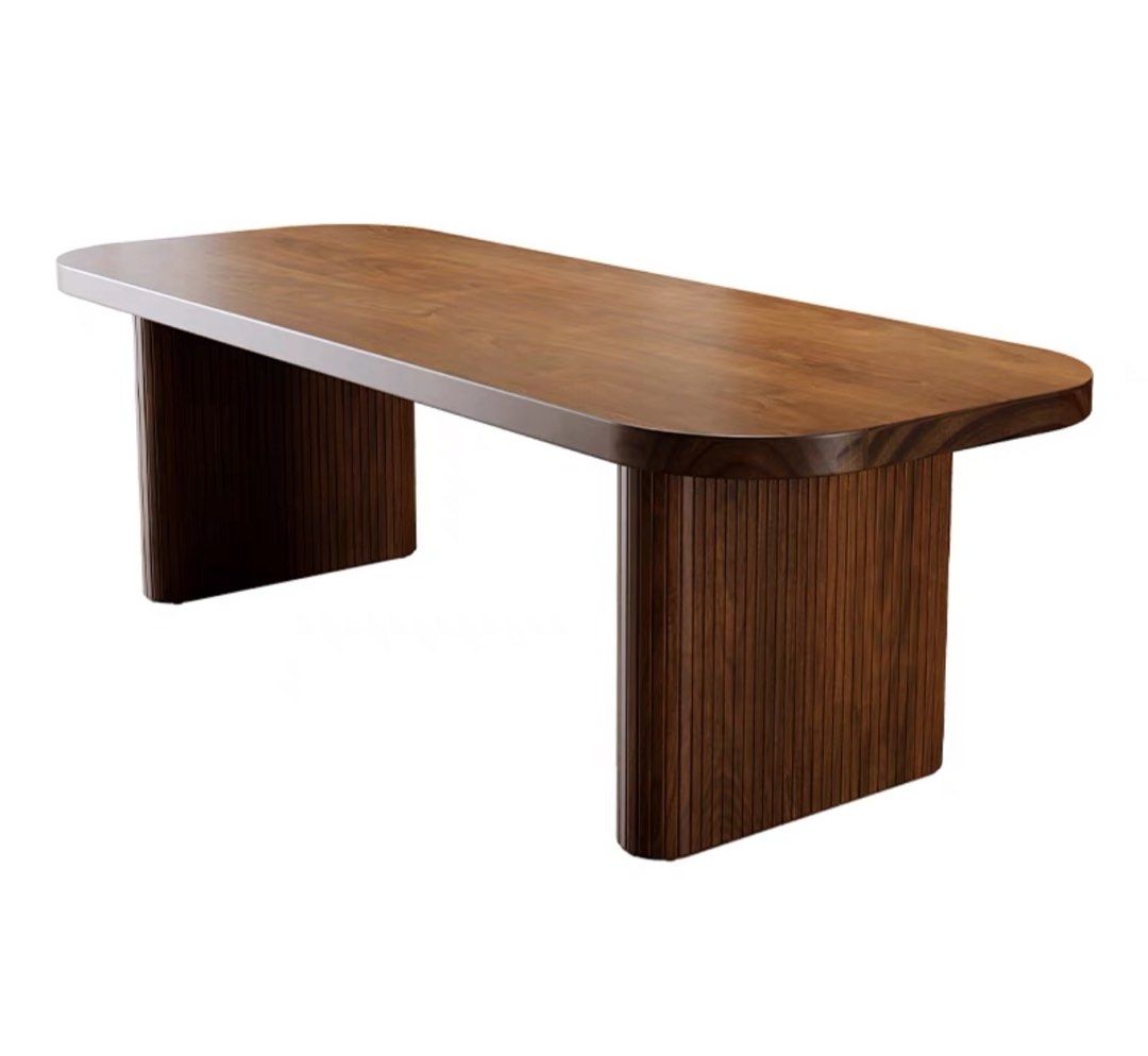 LOVON Rustic Solid Wood Dining Table - Radical Homes Singapore