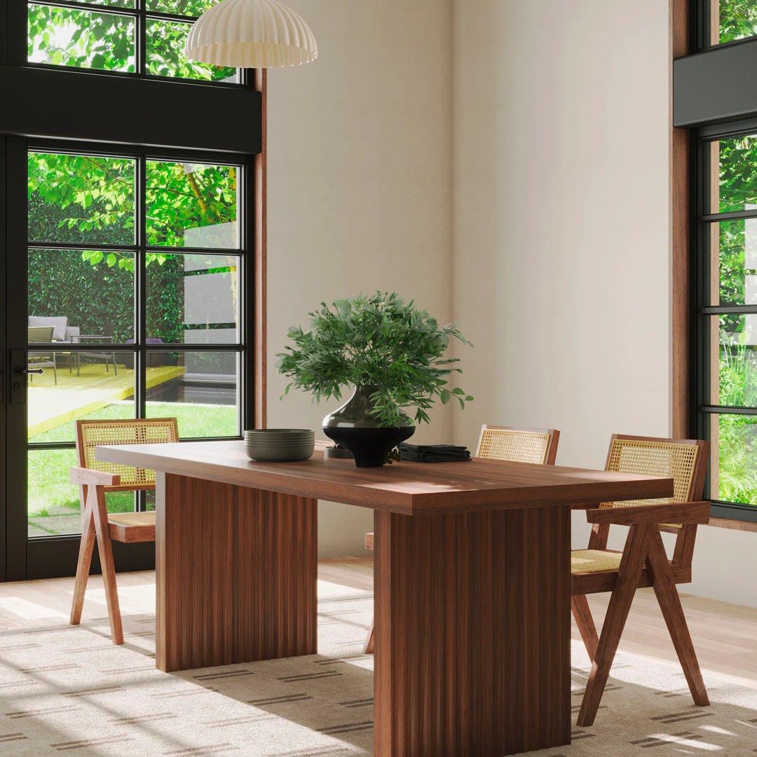 MOZEL Modern Solid Wood Dining Table - Radical Homes Singapore