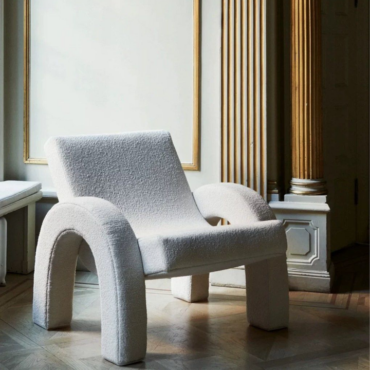 PIPER Modern Boucle Lounge Chair - Radical Homes Singapore