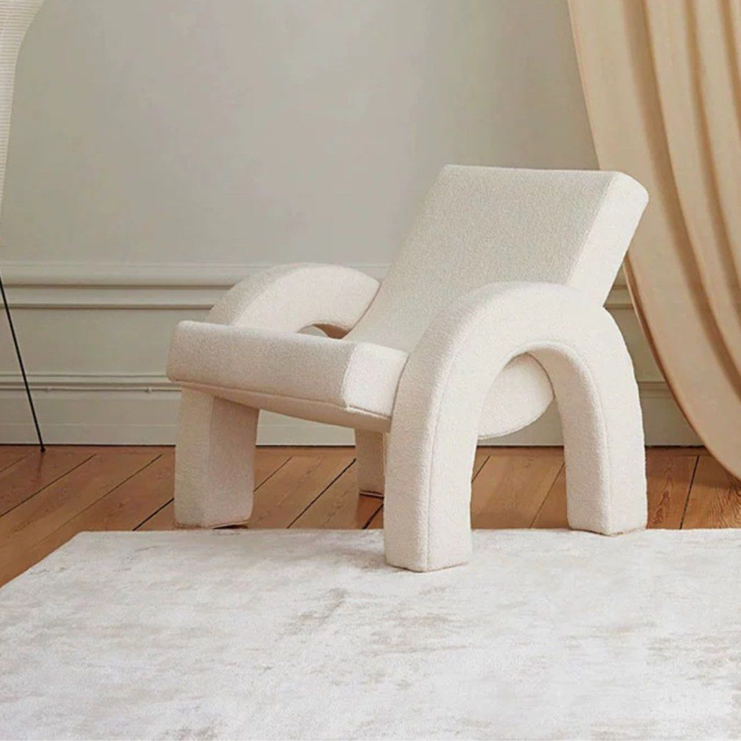 PIPER Modern Boucle Lounge Chair - Radical Homes Singapore