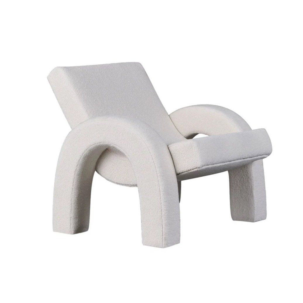 PIPER Modern Boucle Lounge Chair - Radical Homes Singapore