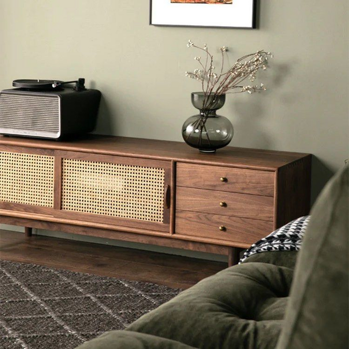 FAELAN Rattan TV Stand - Radical Homes Singapore