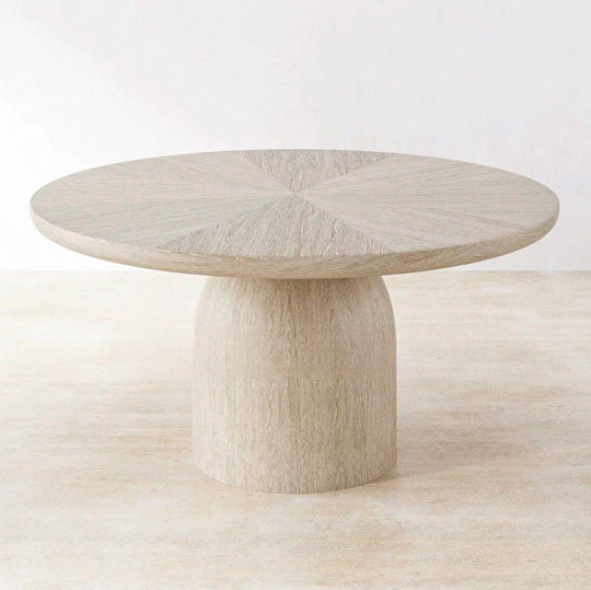 PARQUETRY Modern Herringbone Solid Wood Dining Table - Cassa Haus Singapore