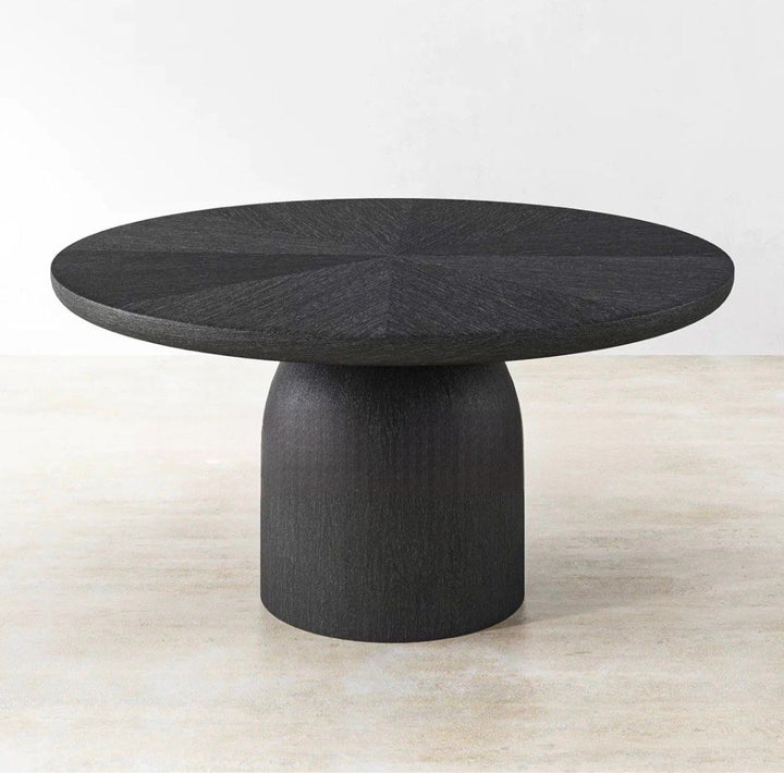 PARQUETRY Modern Herringbone Solid Wood Dining Table - Cassa Haus Singapore