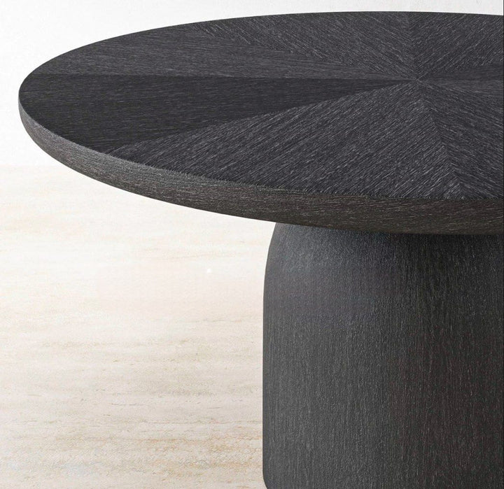 PARQUETRY Modern Herringbone Solid Wood Dining Table - Cassa Haus Singapore