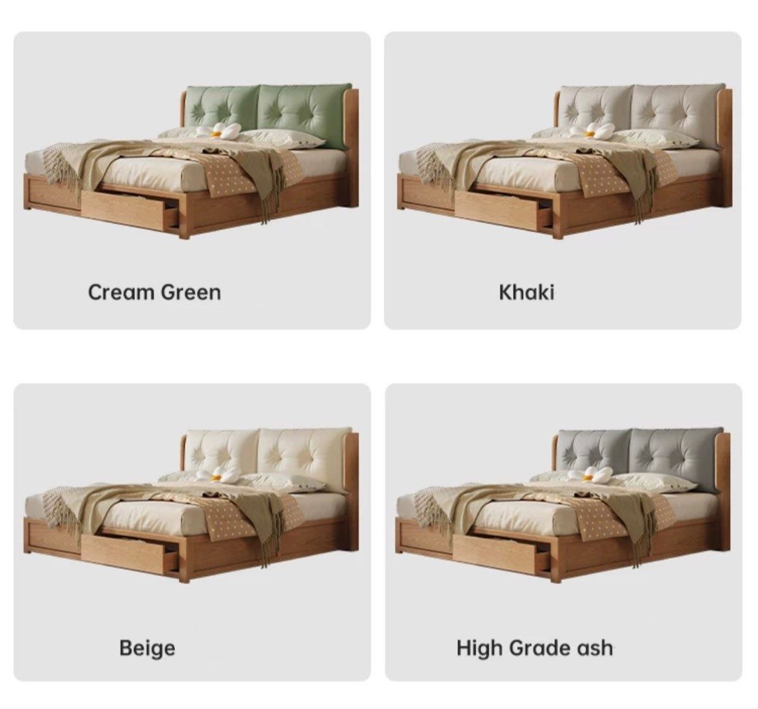 STACEY Japandi Storage Bedframe - Radical Homes Singapore