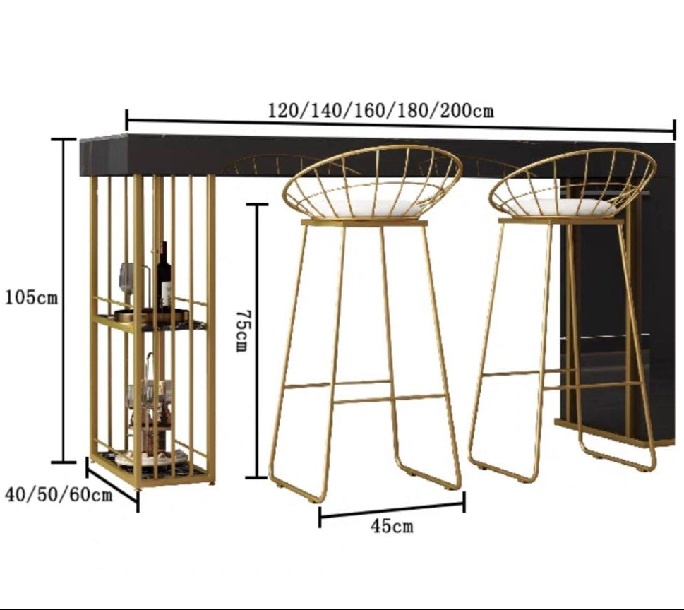 ORION Modern Bar Table & Stools - Radical Homes Singapore