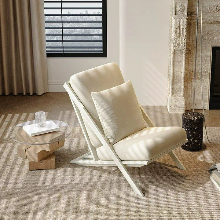 JESSE Scandinavian Velvet Lounge Chair - Radical Homes Singapore