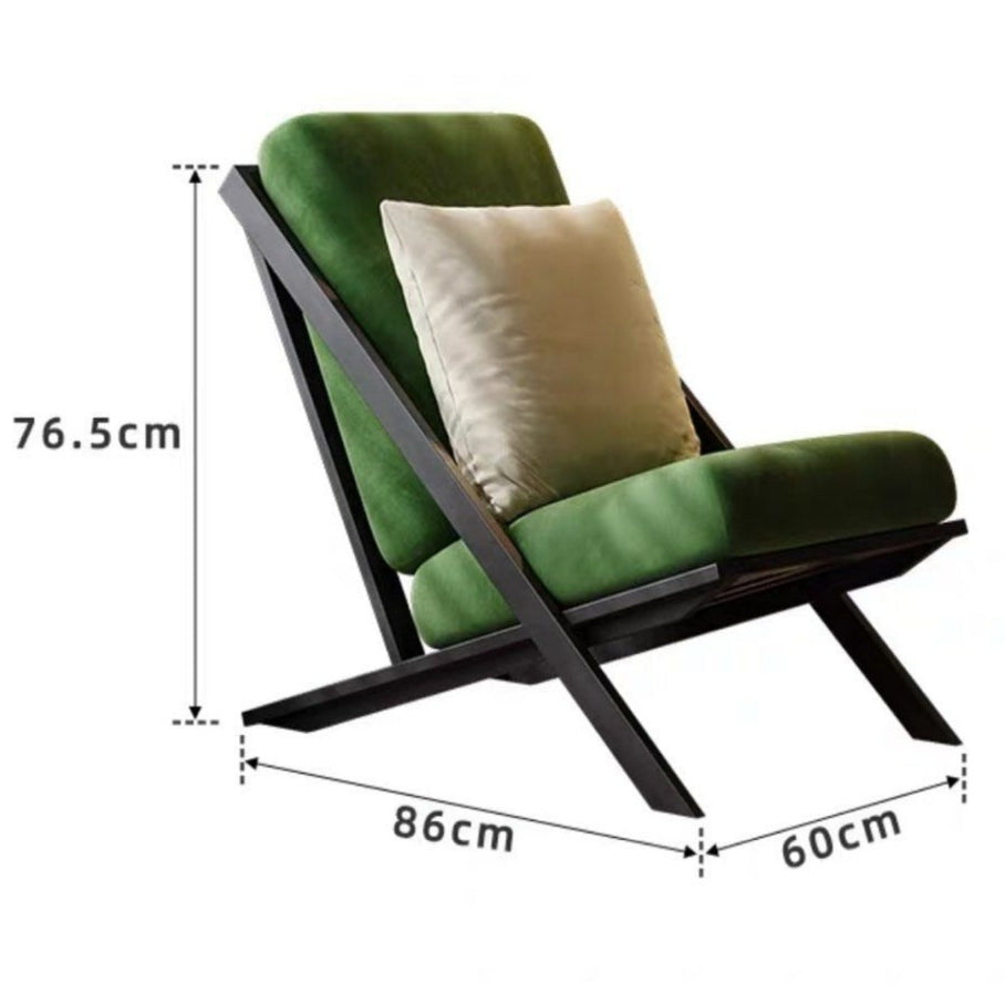 JESSE Scandinavian Velvet Lounge Chair - Radical Homes Singapore