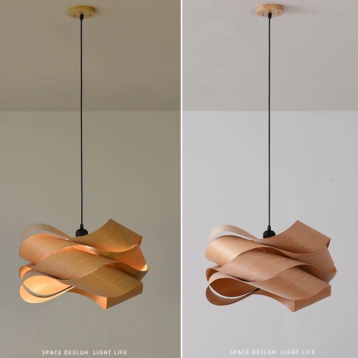 ELVIRA Pendant With Wood Accents - Cassa Haus Singapore