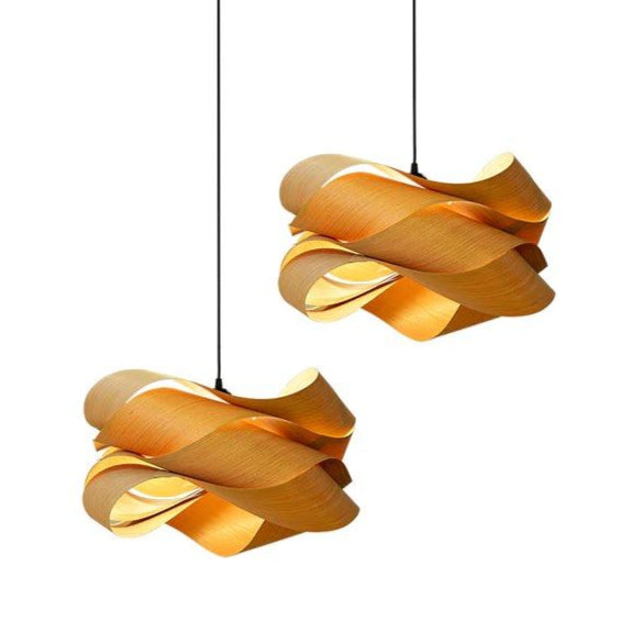 ELVIRA Pendant With Wood Accents - Cassa Haus Singapore