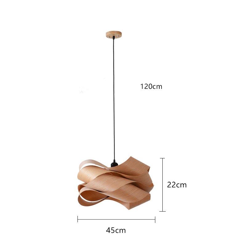 ELVIRA Pendant With Wood Accents - Cassa Haus Singapore