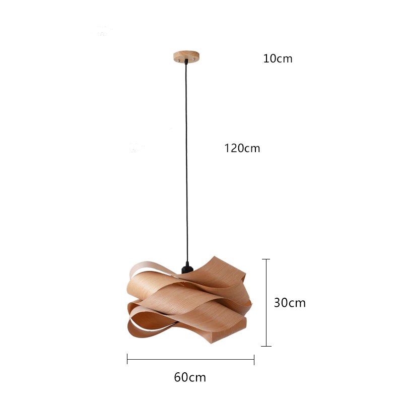 ELVIRA Pendant With Wood Accents - Cassa Haus Singapore