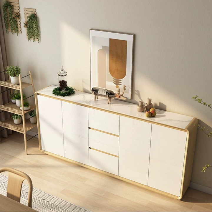 ISABELLA Modern Sintered Stone Sideboard - Radical Homes Singapore