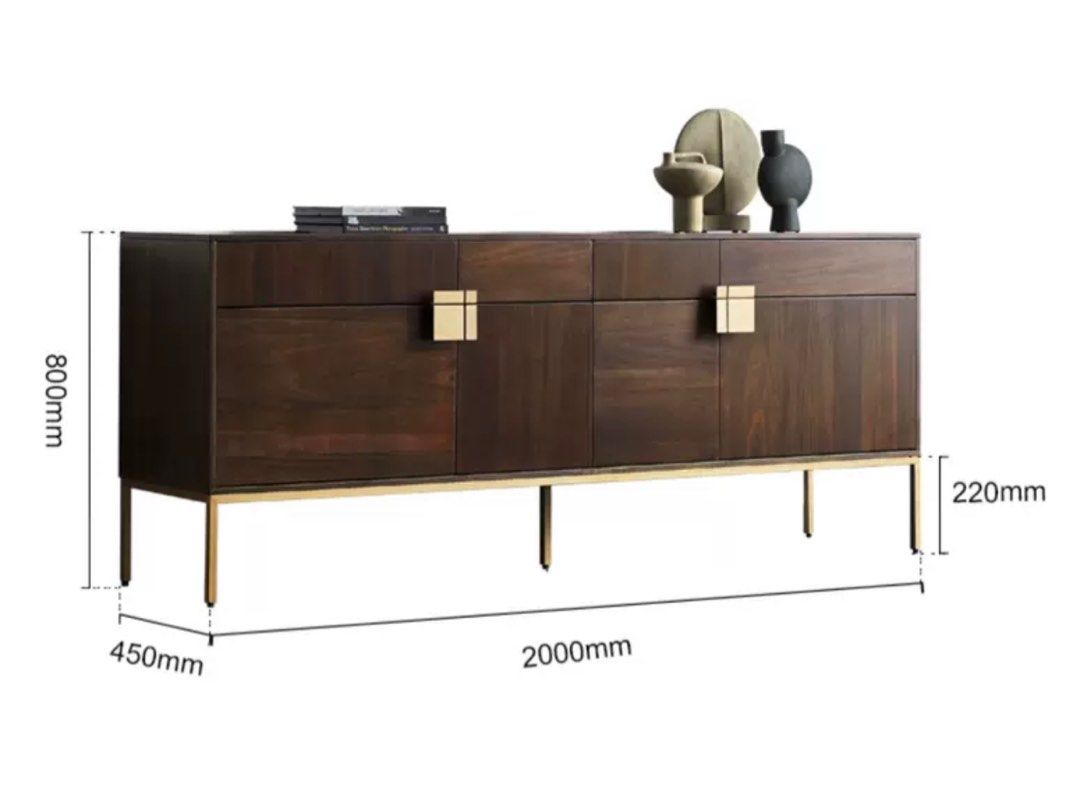 GUSNER Walnut Sideboard - Radical Homes Singapore