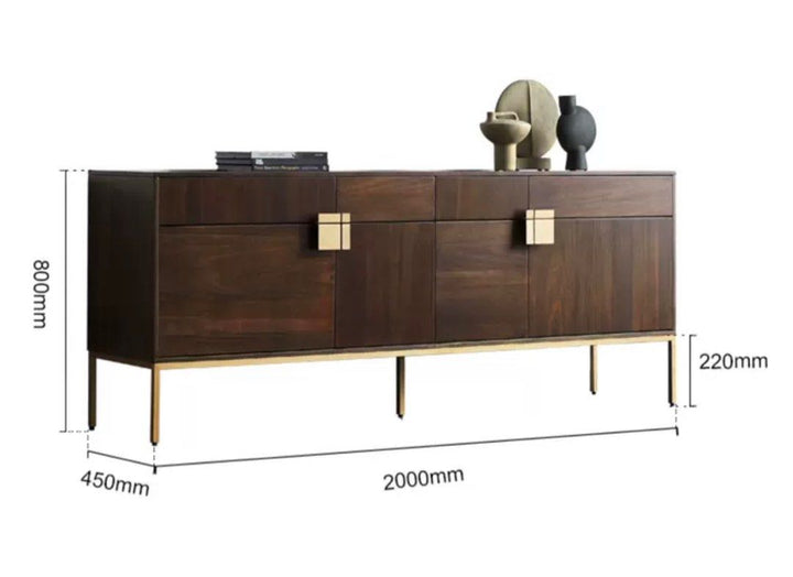 GUSNER Walnut Sideboard - Radical Homes Singapore