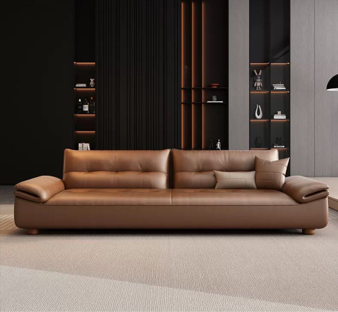 VALIERRO Modern Leather Sofa - Radical Homes Singapore