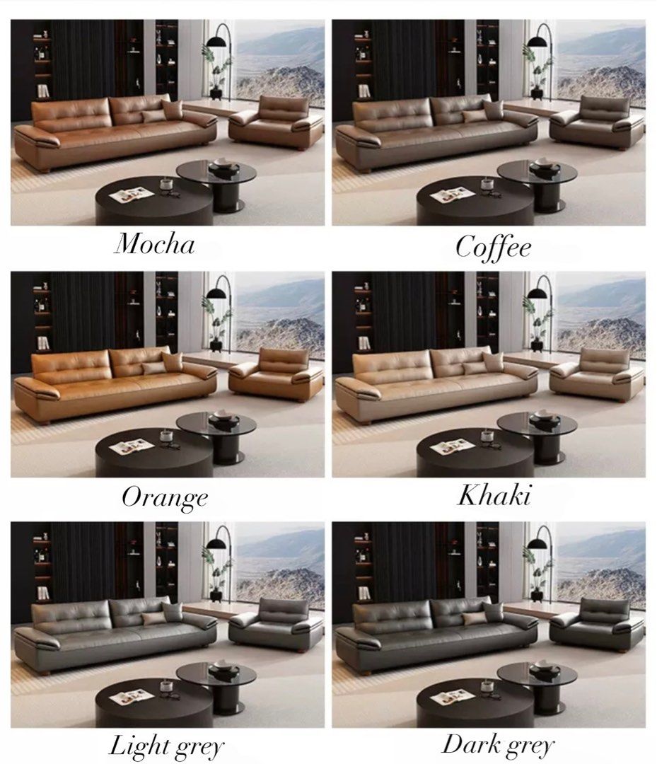 VALIERRO Modern Leather Sofa - Radical Homes Singapore