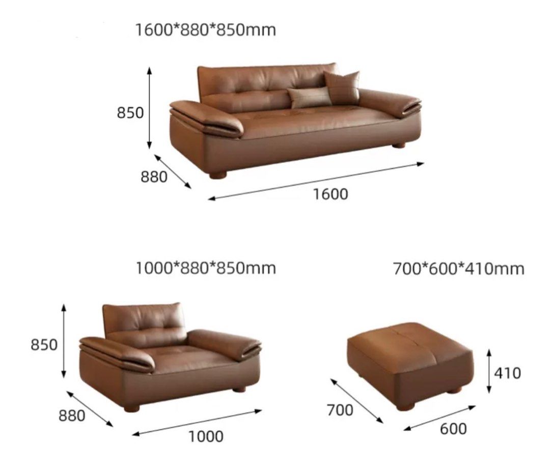 VALIERRO Modern Leather Sofa - Radical Homes Singapore