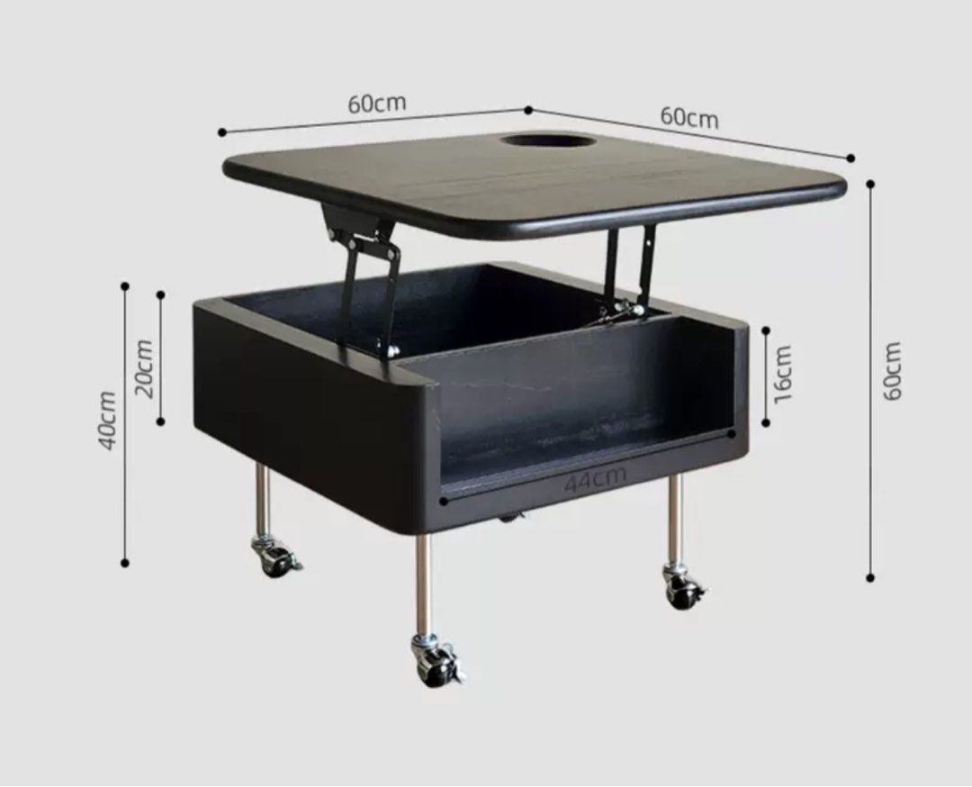 CARSON Modern Hydraulic Coffee Table - Radical Homes Singapore