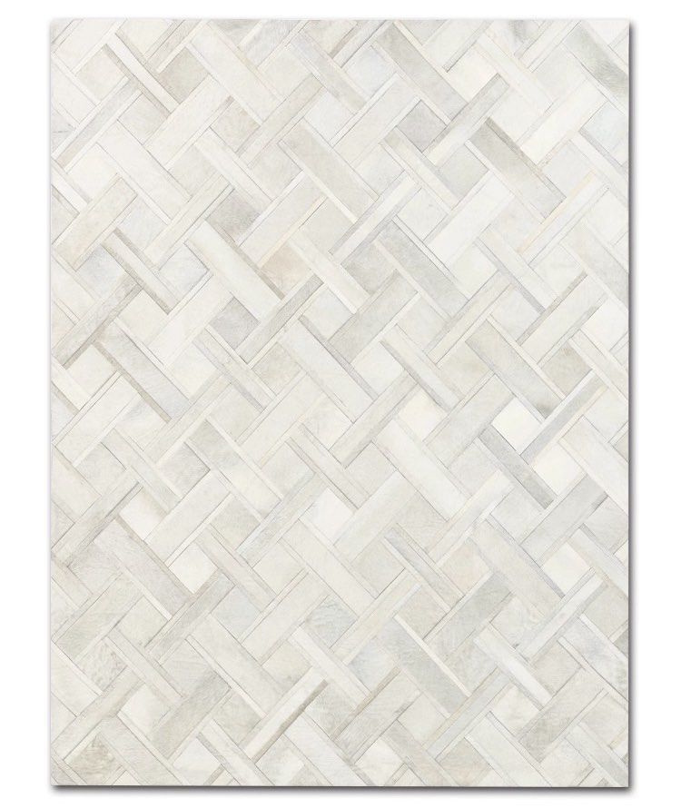 VAERYNTHA Modern Cowhide Leather Rug - Cassa Haus Singapore