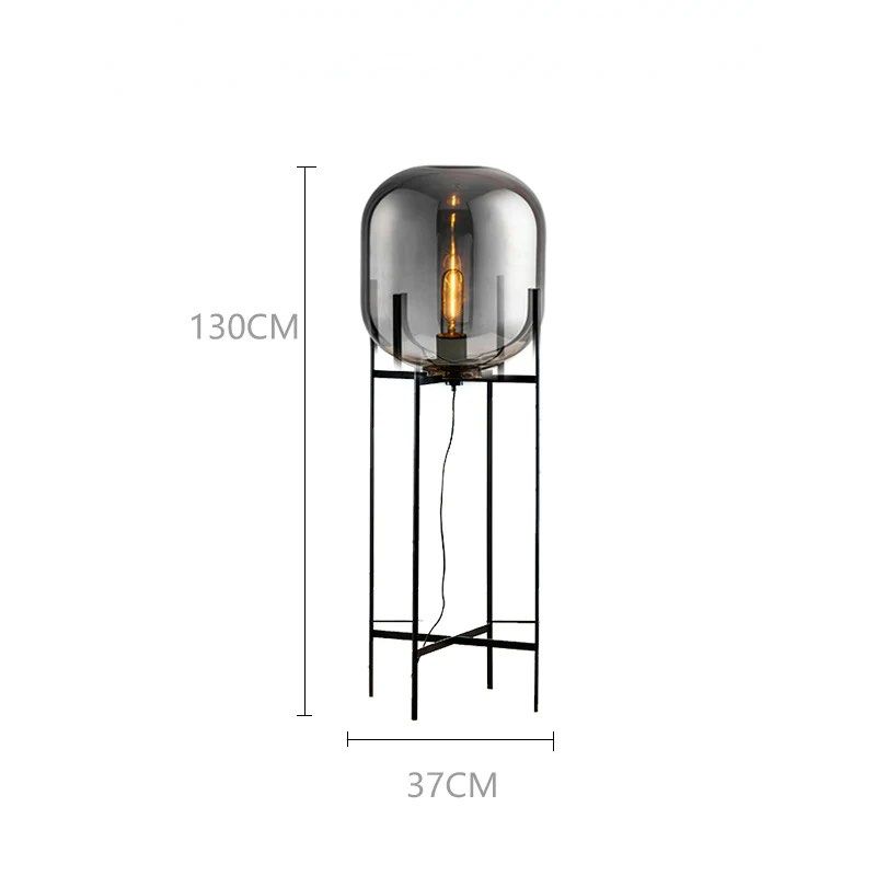 TATE Glass Floor/Table Lamp - Radical Homes Singapore