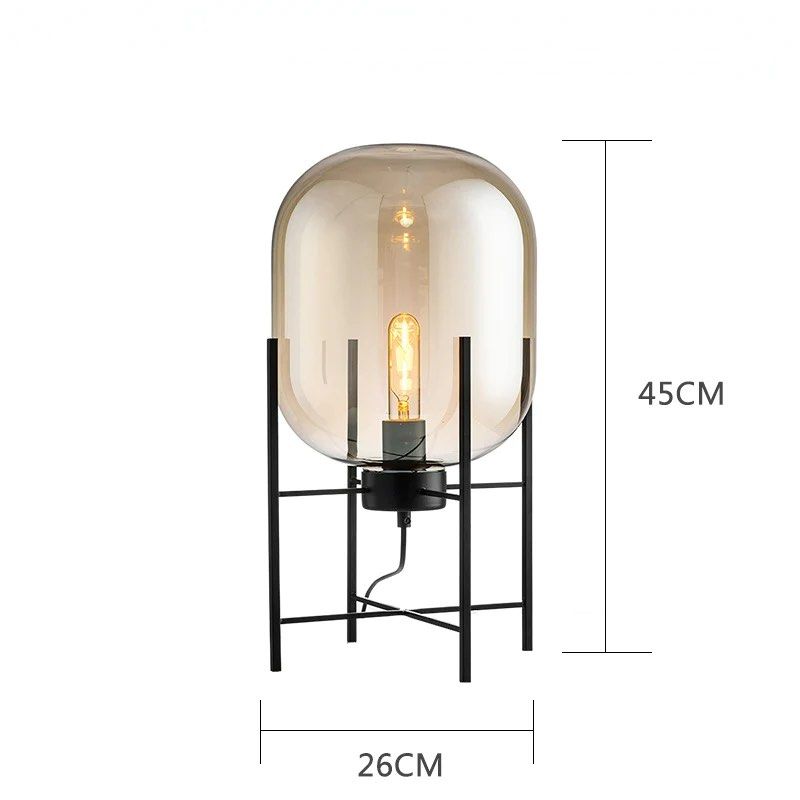 TATE Glass Floor/Table Lamp - Radical Homes Singapore