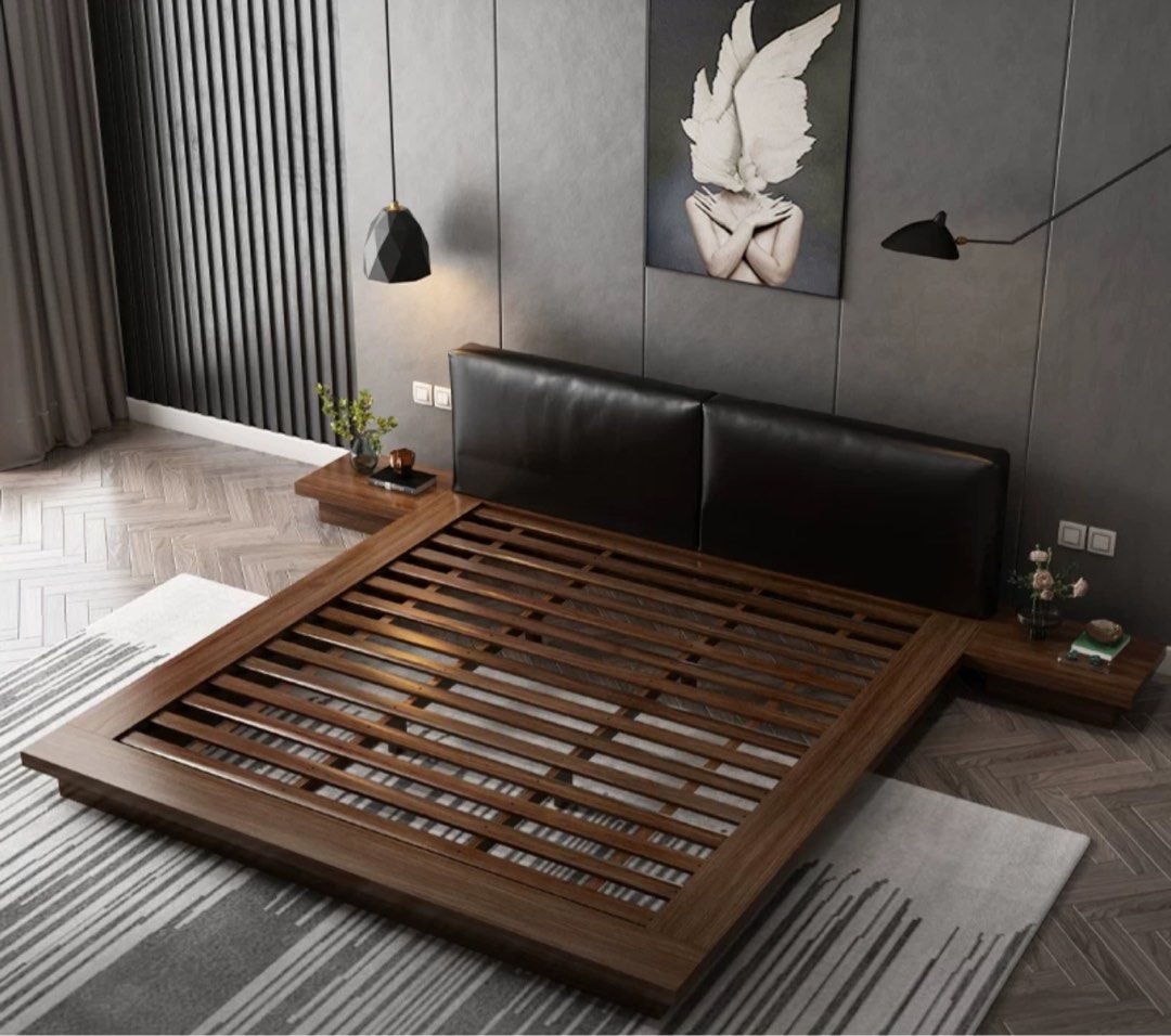 TAVIKA Japandi Platform Bedframe - Radical Homes Singapore