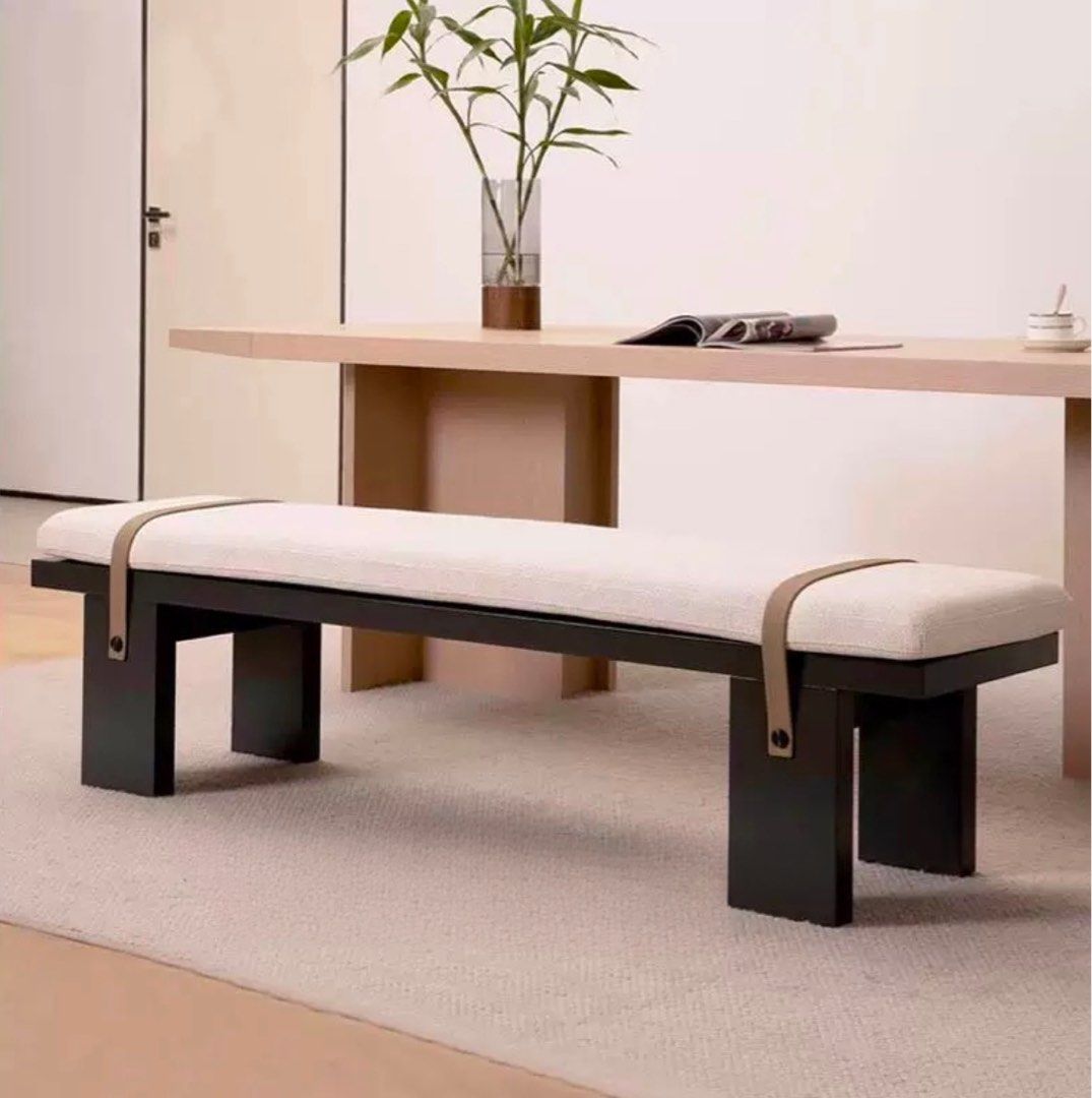 TAVORA Modern Fabric Bench - Cassa Haus Singapore