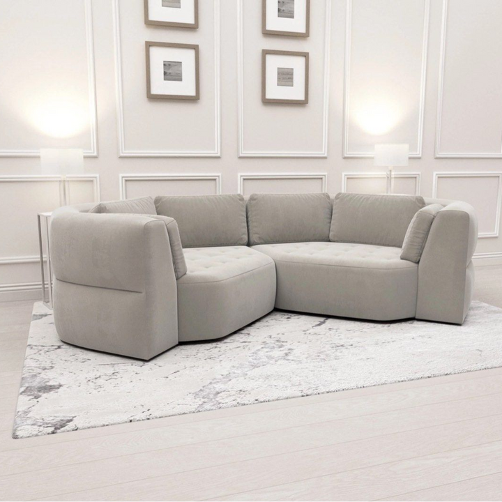 OPTRA Modern Velvet Sofa Daybed - Radical Homes Singapore