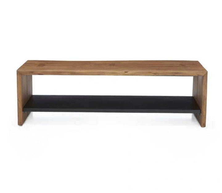 TRAVEN Rustic Solid Wood Bench - Radical Homes Singapore
