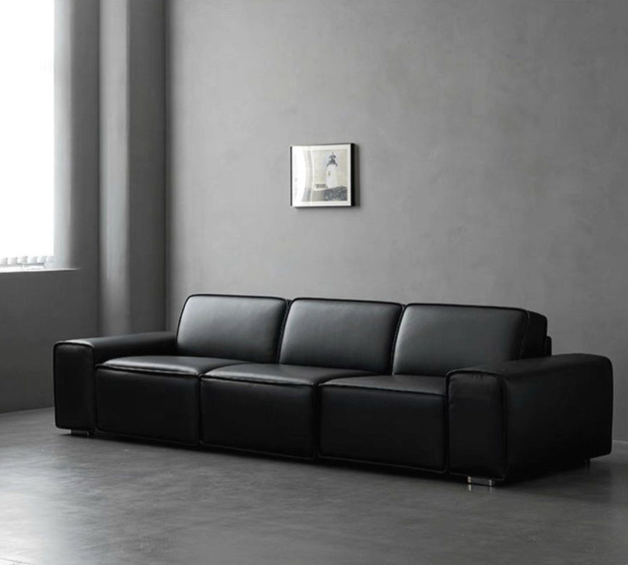 AVESSA Leather Foldable Sofa Bed with Mattress - Radical Homes Singapore