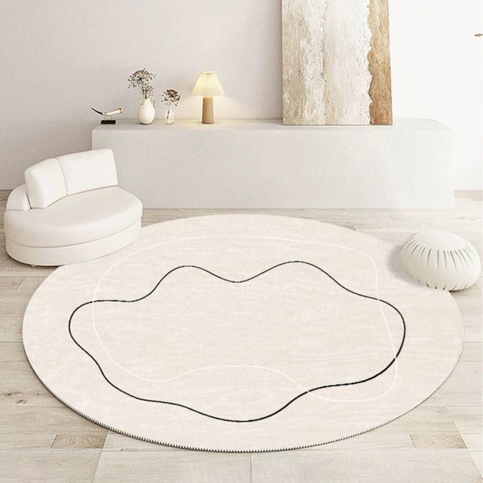 ISOLYTHA Modern Round Rug - Cassa Haus Singapore